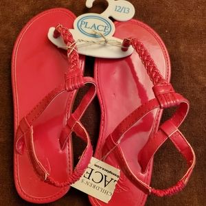 Toddler Girls Pink Sandals sz 12/13- New
